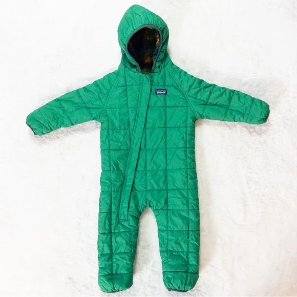 Patagonia Plaid Hooded Baby Snowsuit - Picture 4 of 8